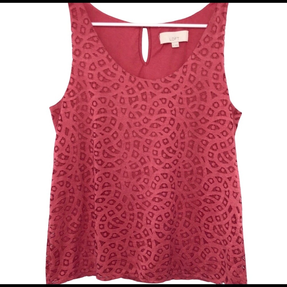 💥4/$20💥 LOFT | Pink Sleeveless Blouse